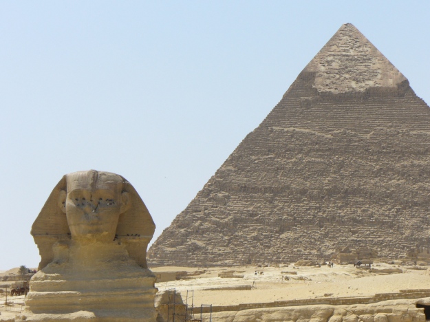Sphinx and pyramid. (Photo by author.)
