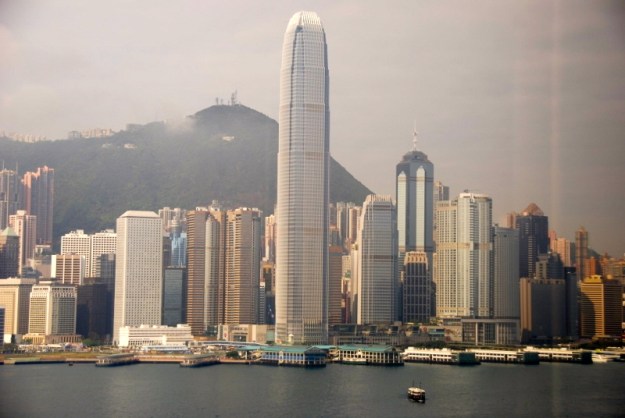 Awesome view from our balcony on the Crystal Symphony.  (Photo credit: R. Bushong)