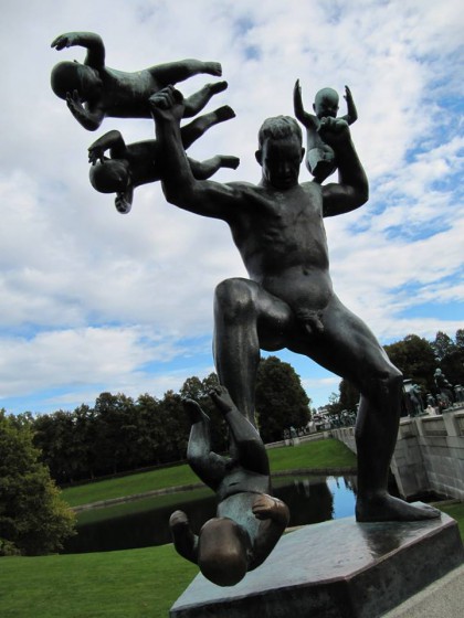 Vigelandsparken, a must-see for art enthusiasts. Photo credit: Evan Byrd. 